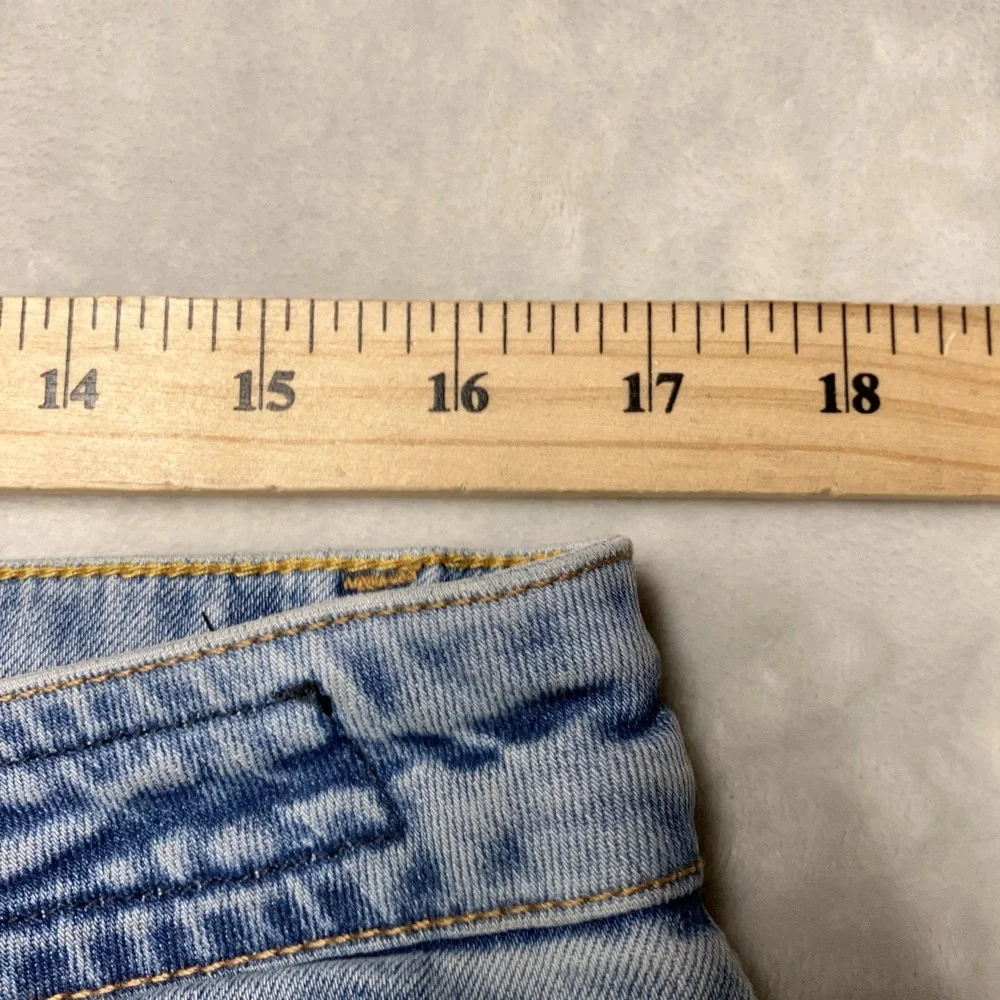 DSQUARED2 Denim Shorts Distressed Cut Offs Jorts Blue Mens 36 (Fit 34x9) Italy